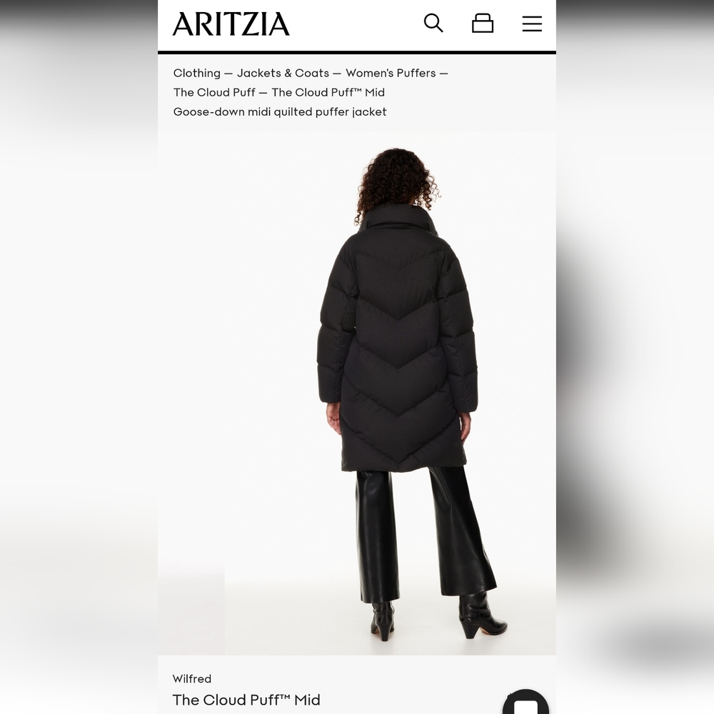 Aritzia Wilfred Cloud Puff Midi ☁️ - Picture 7 of 10